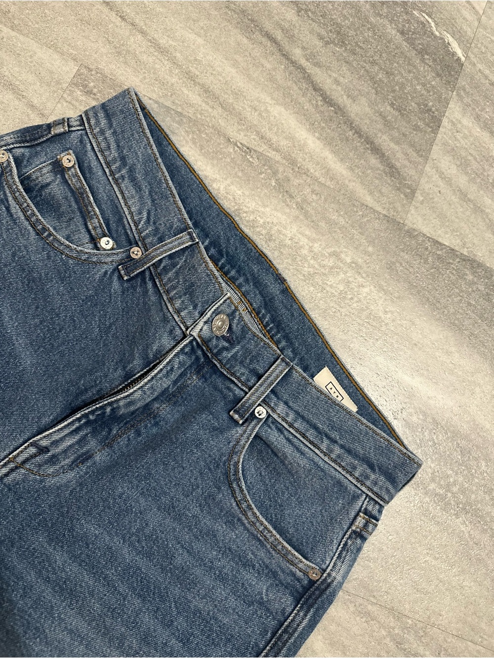 AYR Women's Mid Wash Straight-Leg Jeans - Picture 2 of 8